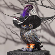 Owl Decor Halloween Decoration Indoor - Resin Black Owl Statues