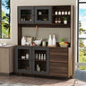 Large Kitchen Hutch Storage Cabinet