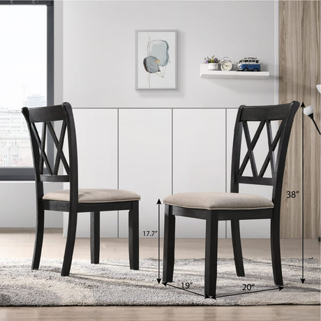 Windvale Fabric Upholstered Dining Chair, Set of 2