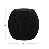 Handwoven Paper Rope Barrel Wicker