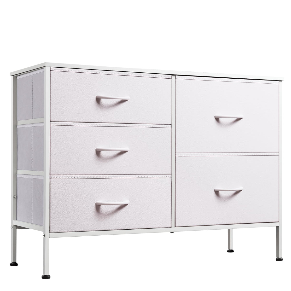 Dresser for Bedroom with 5 Drawers, Wide Bedroom Dresser with Drawer Organizers