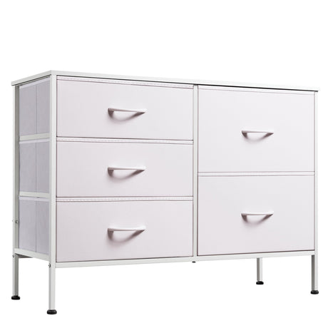 Dresser for Bedroom with 5 Drawers, Wide Bedroom Dresser with Drawer Organizers