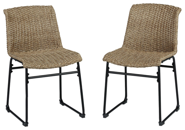 Outdoor Amaris Resin Wicker Patio Chair, 2 Count, Brown