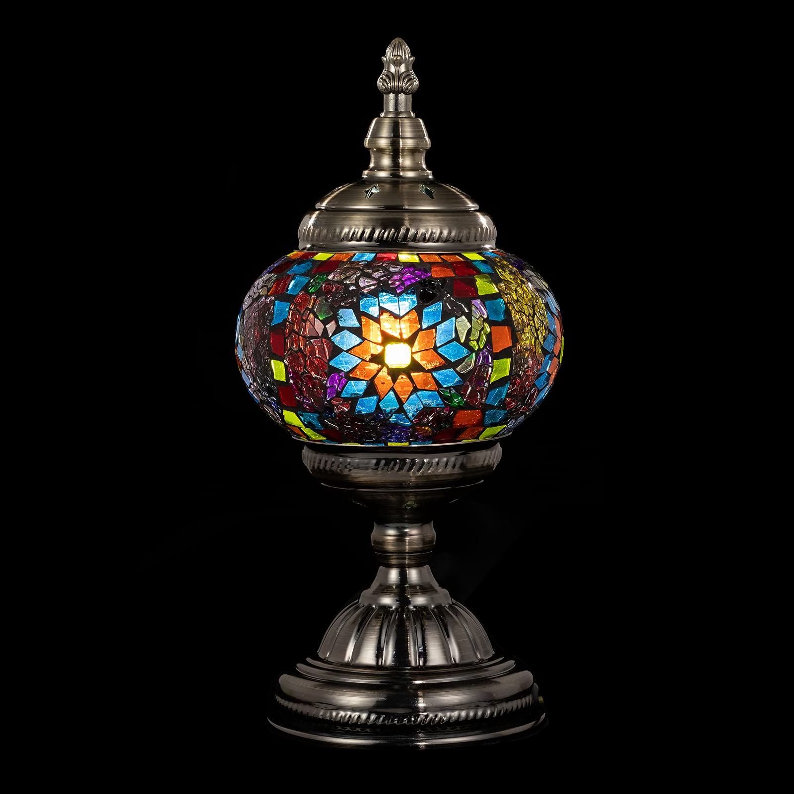 Turkish Mosaic Glass Decorative Table Lamp Moroccan Lantern