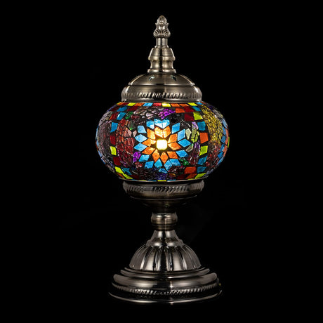 Turkish Mosaic Glass Decorative Table Lamp Moroccan Lantern