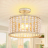 Wood Beaded Chandelier - Boho Ceiling Lights