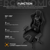 Gaming Chair Tech Fabric with Pocket Spring Cushion Ergonomic Computer Chair