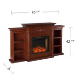 Tennyson Electric Bookcases Fireplace