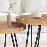 Nesting Tables for Living Room, Round Nesting Coffee Table