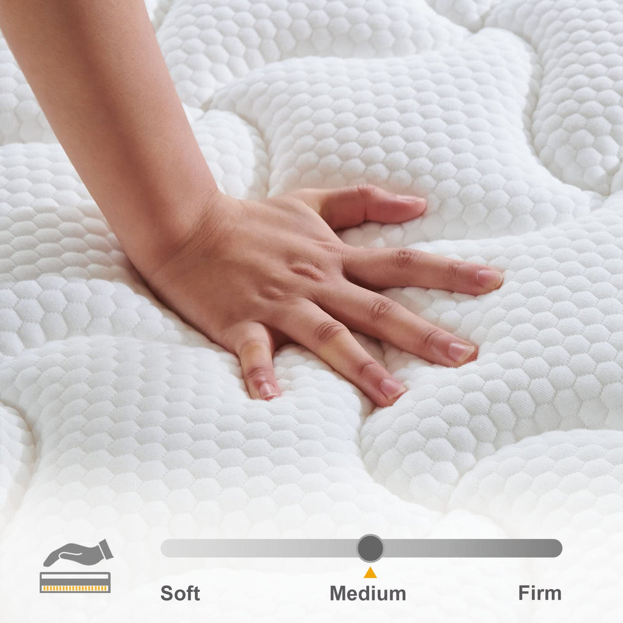 Queen Mattress, 14 Inch Hybrid Memory Foam Mattress