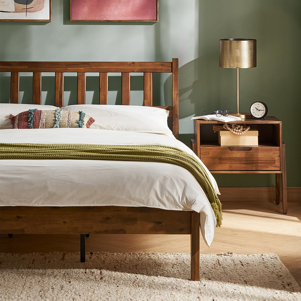 Ted Queen Bed Frame with Headboard