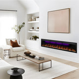 72 inch Electric Fireplace  Ultra Slim Frame