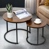 Modern Nesting Coffee Table Set of 2 for Living Room Balcony Office