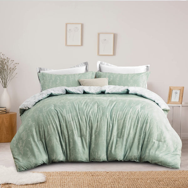 Floral King Size Comforter Set for King Bed Farmhouse Boho Bedding Comforter Sets