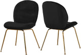 Paris Collection Modern Contemporary Velvet Upholstered Dining Chair