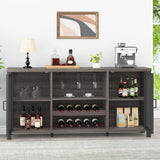 Liquor Bar Cabinet, Industrial Wine Bar Cabinet