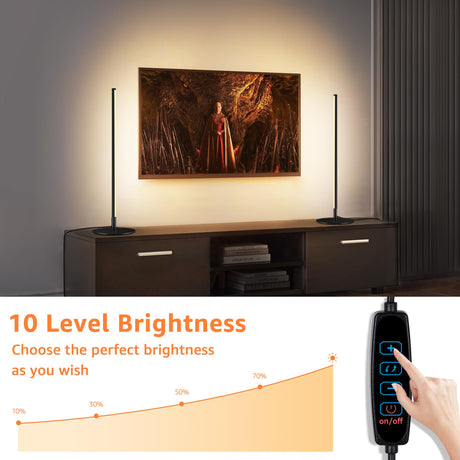 12W LED Table Lamp for Bedroom Set of 2 Dimmable Modern