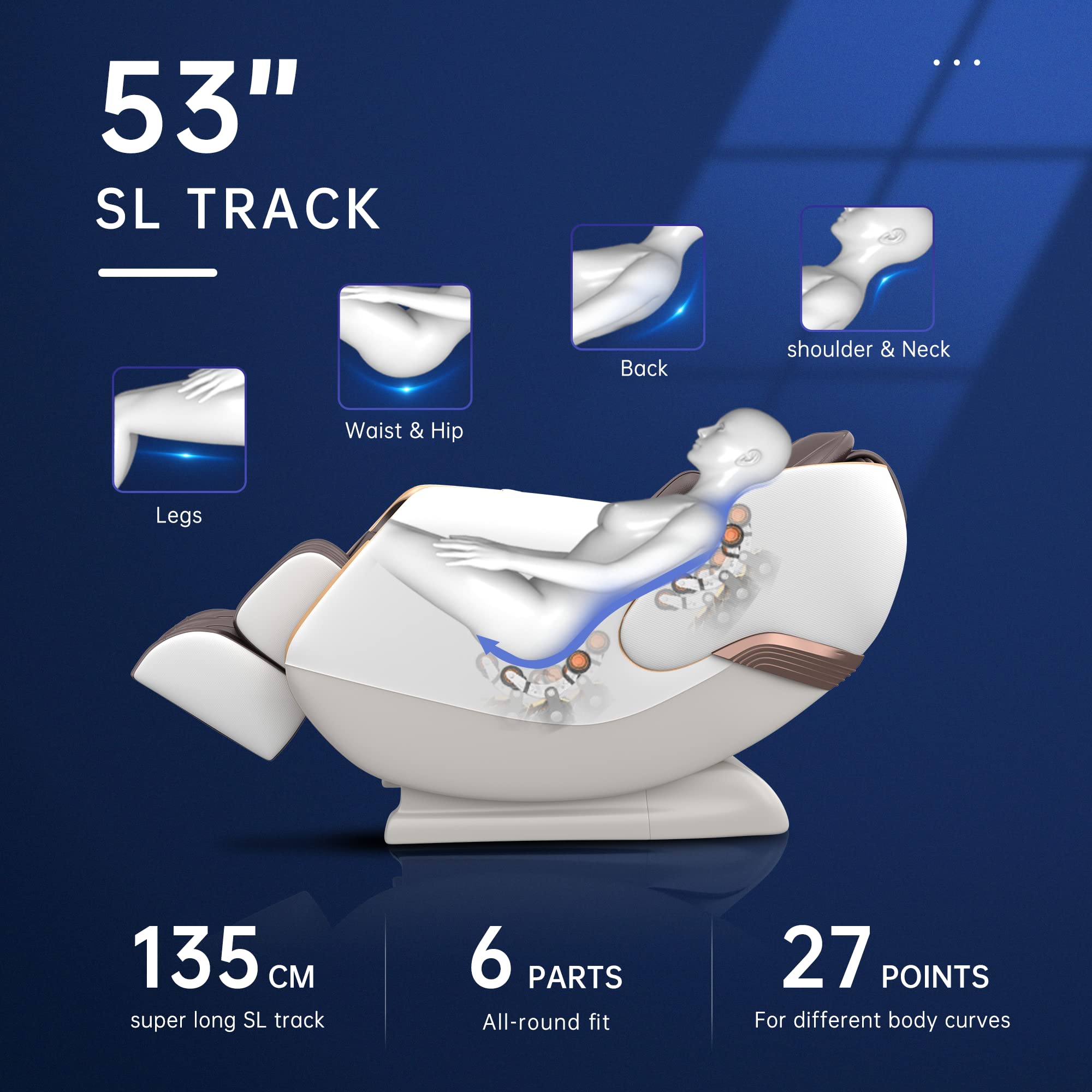 ZenTrak SL-Track Massage Chair – Zero Gravity, Bluetooth, Heat & Foot Rollers