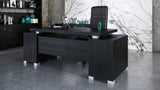 79" Modern Ford Executive Desk with Filing Cabinets