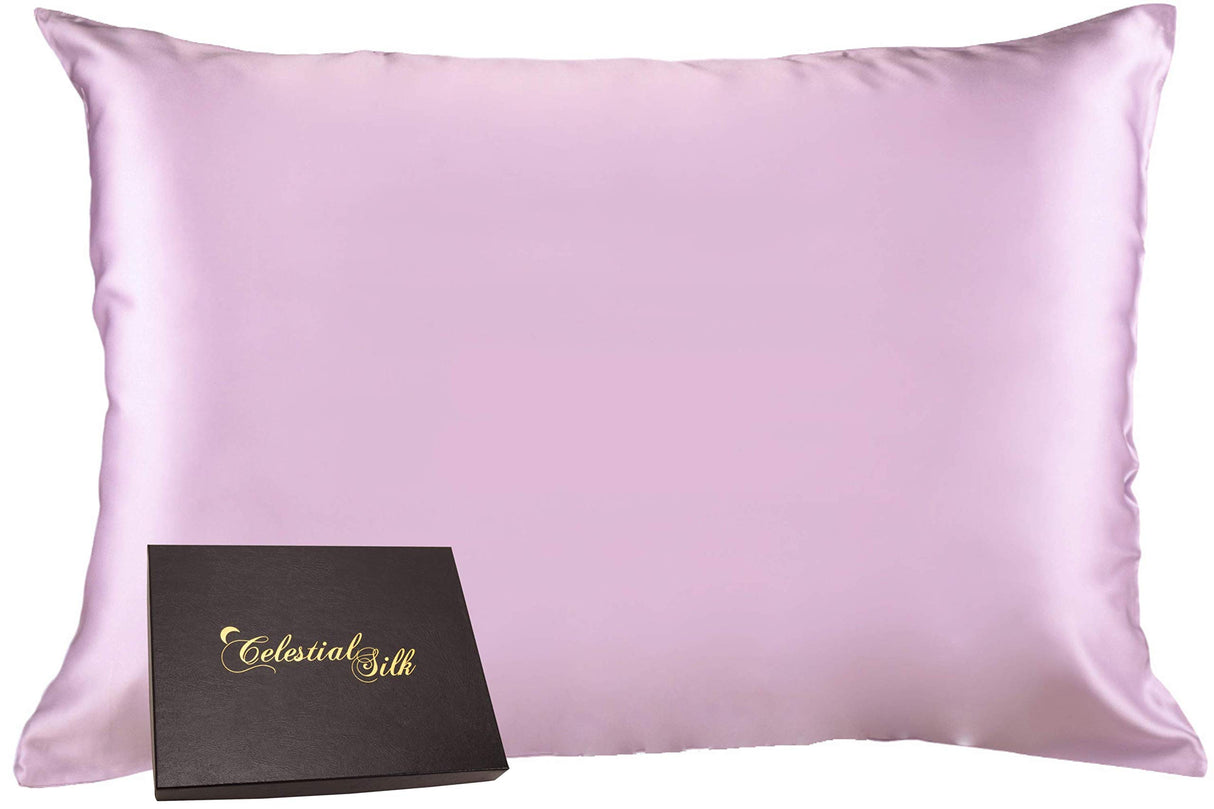 100% Silk Pillowcase for Hair Zippered Luxury 25 Momme Mulberry Silk Charmeuse Silk