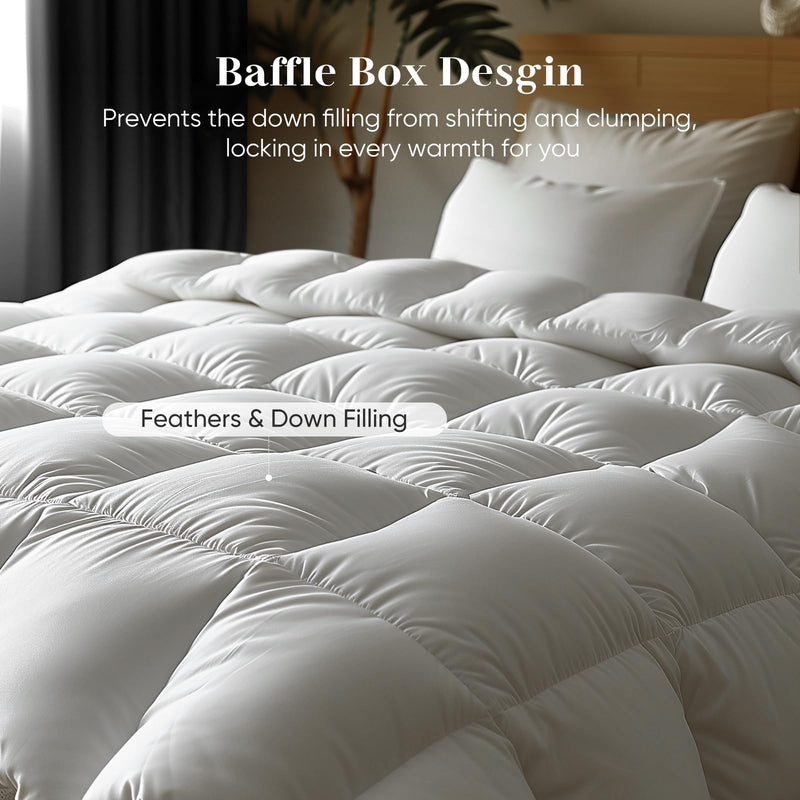 Down Comforter King Size, Hotel Feather Comforter Down Alternative Comforter