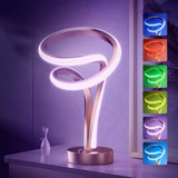 10 Light Modes Modern Spiral RGB Table Lamp