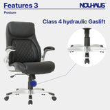 Posture Ergonomic PU Leather Office Chair