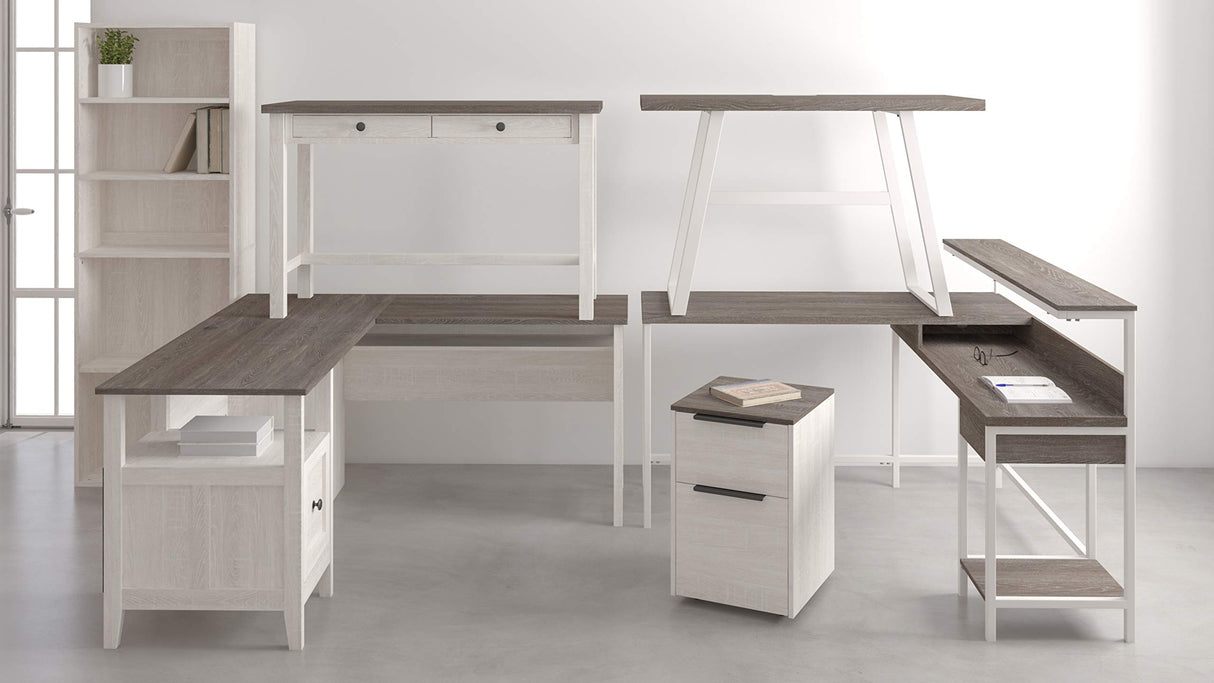 Dorrinson Modern L-Shaped Home Office Desk