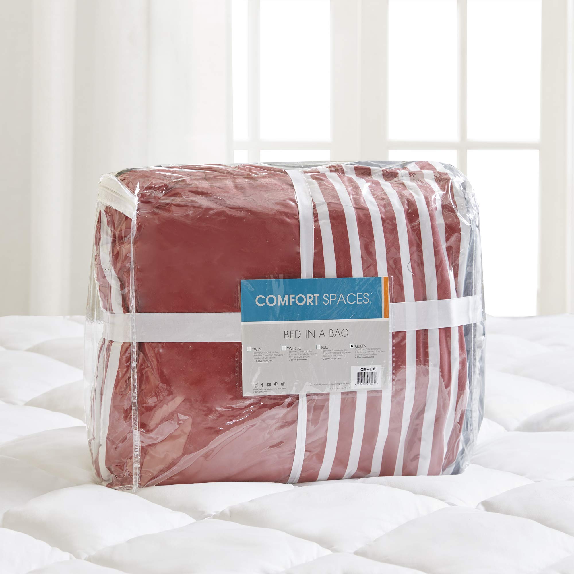Full Comforter Sets with Sheets - Bed in a Bag 9 Pieces Teen Bedding