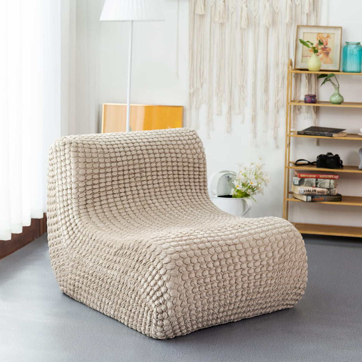 Single Seated Foam Sofa Armless Floor Sofa