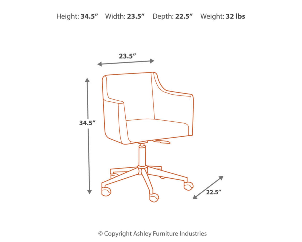 Baraga Contemporary Adjustable Swivel Home Office