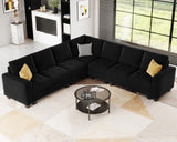 Shape Sofa Couch Oversized Convertible Sectional Sofa Couch