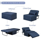 Sofa Bed Ottoman Bed Chair 4 in 1 Multi-Function Folding Sleeper