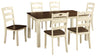 Woodanville 7 Piece Dining Room Set, Includes Table & 6 Chairs