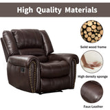 Leather Recliner Chair, Classic and Traditional Manual Recliner Chair