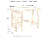 Mirimyn Vintage 42" Home Office Desk with Basket