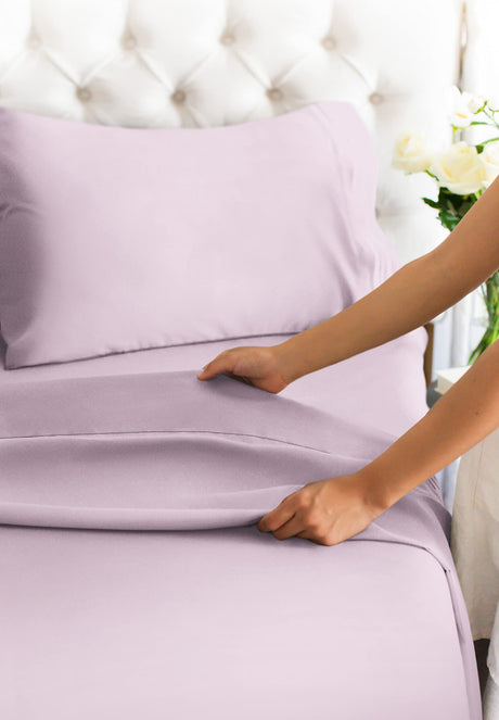 Queen Size Sheet Set - Breathable & Cooling Sheets