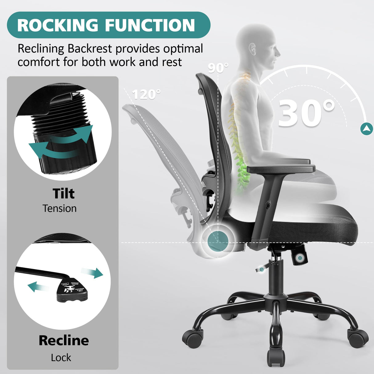 Office Chair Ergonomic Computer Desk Chair