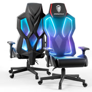 RGB Gaming Chair with LED Lights, Ergonomic Computer Chair for Adults