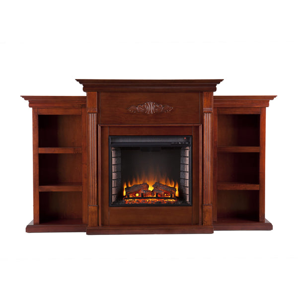 Tennyson Electric Bookcases Fireplace