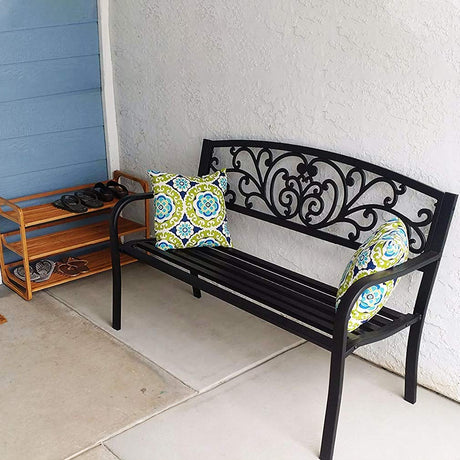 Garden Bench Outdoor Bench Patio for Outdoors Metal Porch Clearance Work