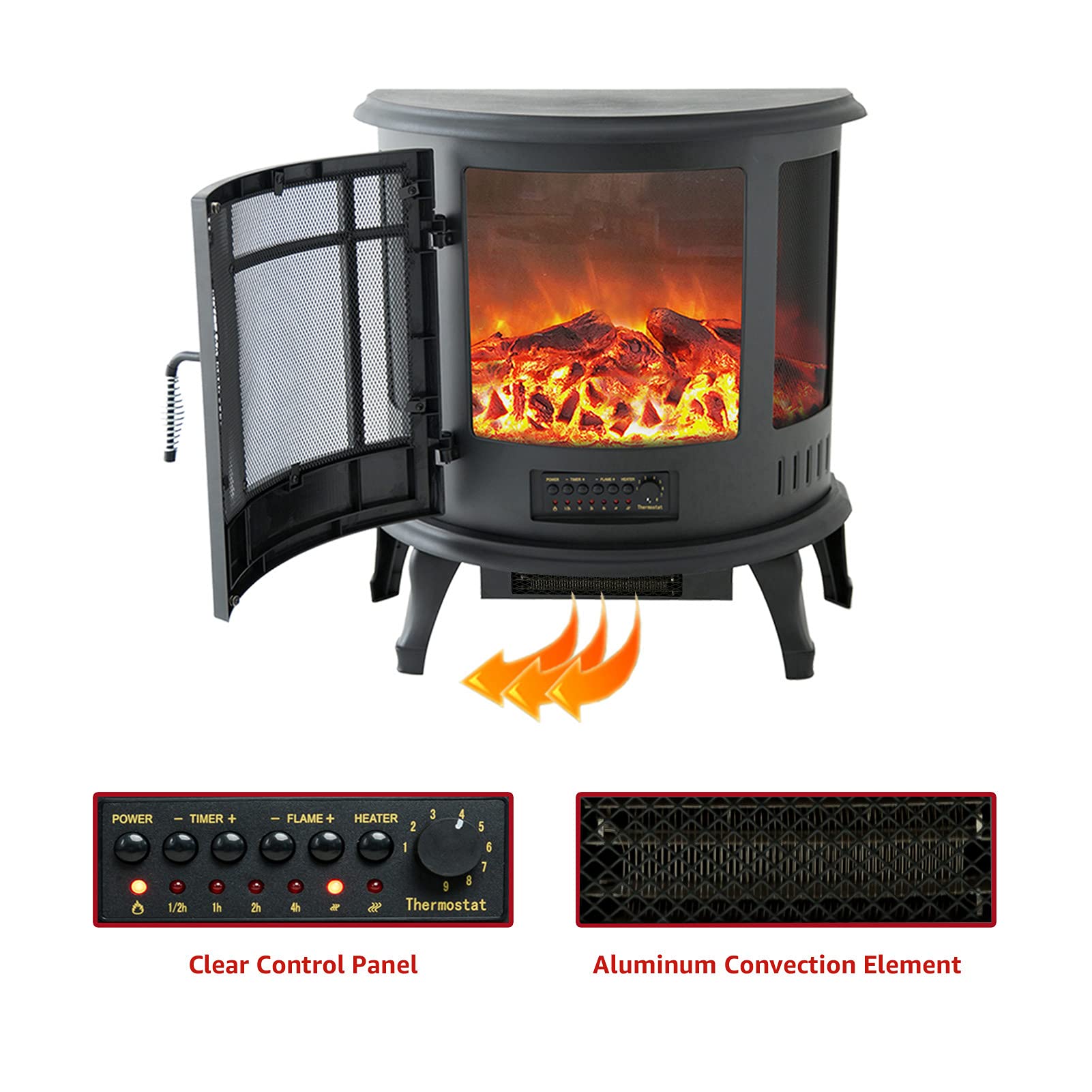 25 inch Portable Freestanding Space Heater