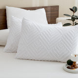 White Boho Queen Comforter Set, Lightweight Fluffy Bedding Comforter Sets for Queen Bed