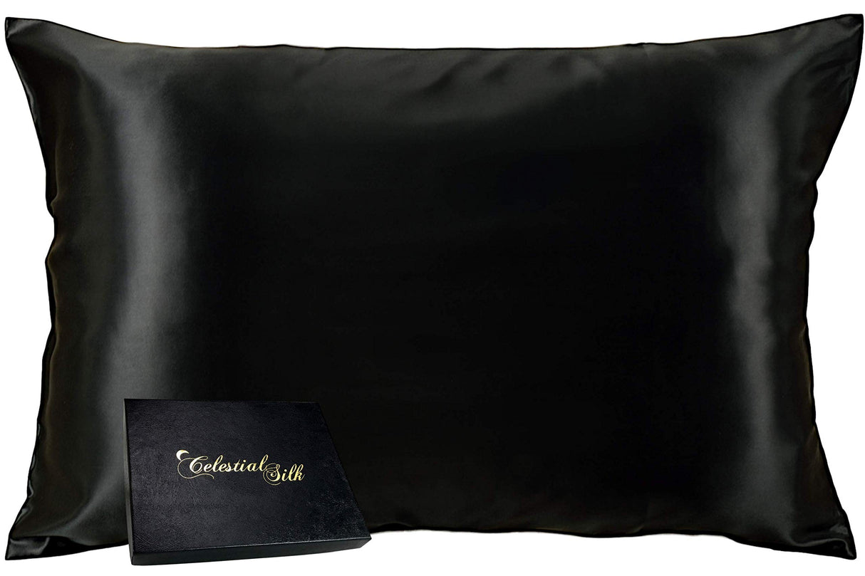 100% Silk Pillowcase for Hair Zippered Luxury 25 Momme Mulberry Silk Charmeuse Silk