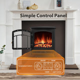 Electric Fireplace Stove with Realistic Flame