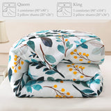 3-Piece Queen Comforter Set, Soft Reversible Full Size Bedding Comforter Sets