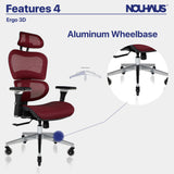 Ergo3D Ergonomic Office Chair - Rolling Desk Chair