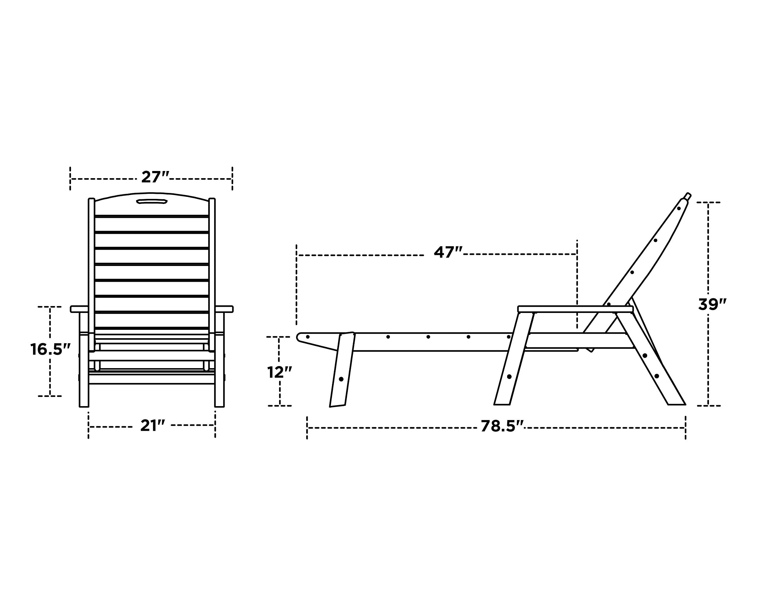 NCC2280MA-P Nautical Arms Chaise