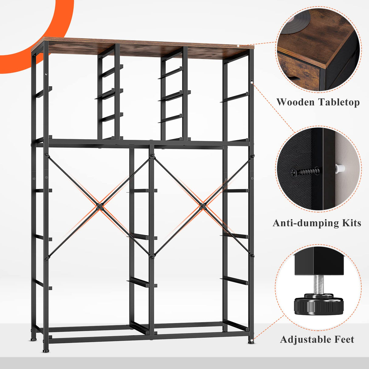 Dresser for Bedroom with 16 Drawer, Dressers & Chests of Drawers