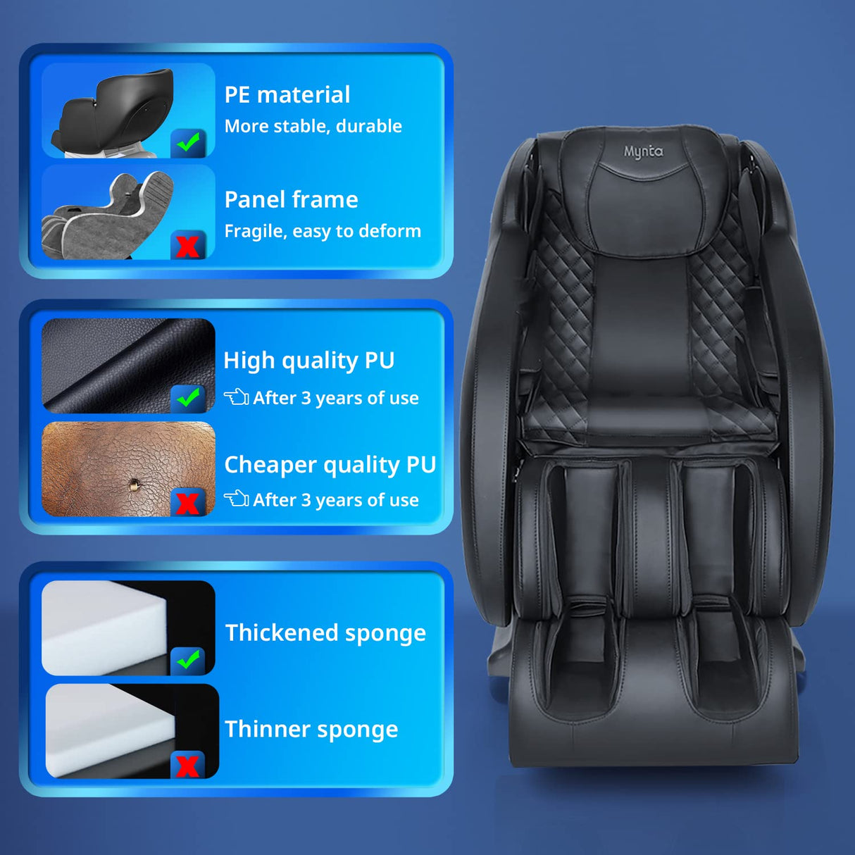 Massage Chair, 3D SL-Track Full Body Massage Chair Recliner with Body Scan